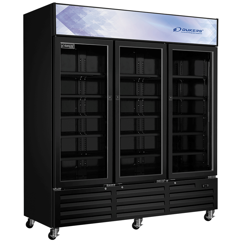 Armoire à boisson vitrée   3 portes avec fronton lumineux