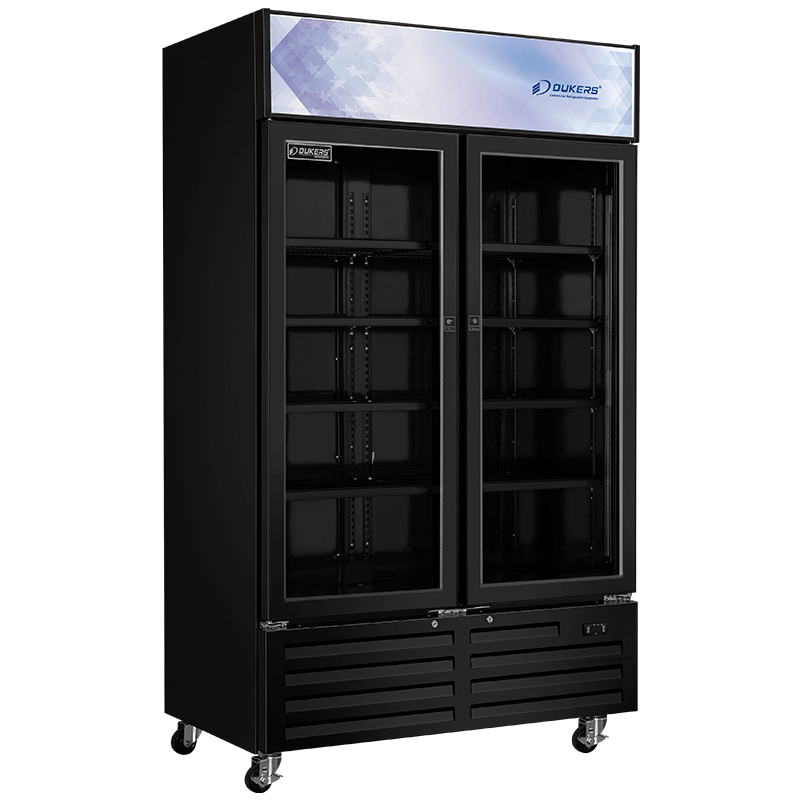 Armoire à boisson vitrée  2 portes avec fronton lumineux
