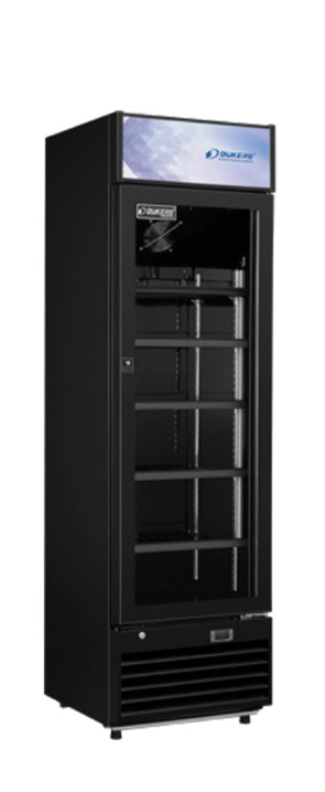 Armoire à boisson vitrée 1 porte avec fronton lumineux