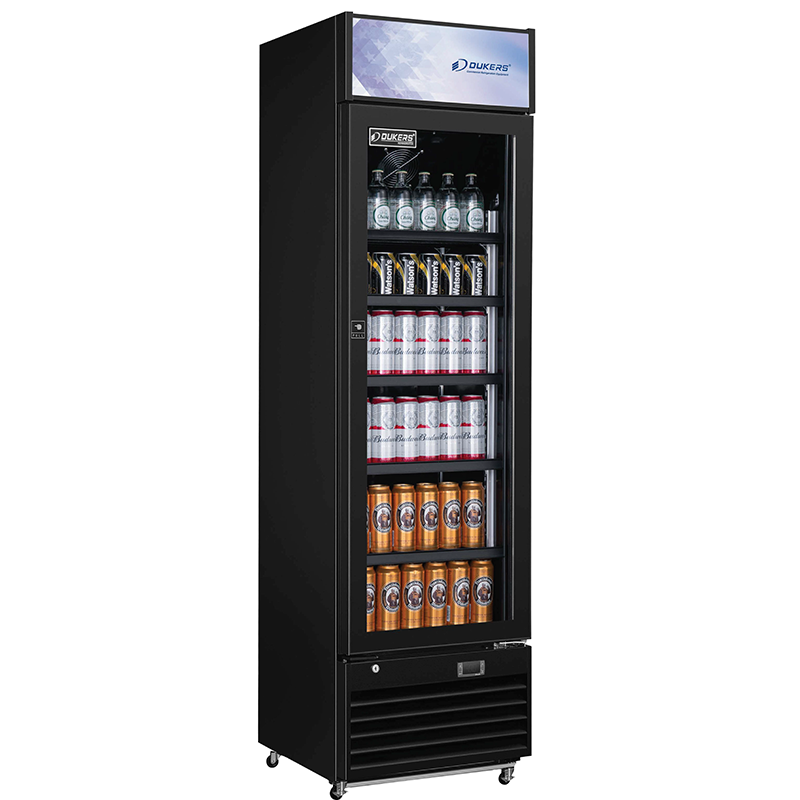 1-Door Glass Door Display Fridge with Lightbox
